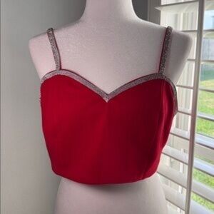 Sincerely Jules Vibrant Red Top